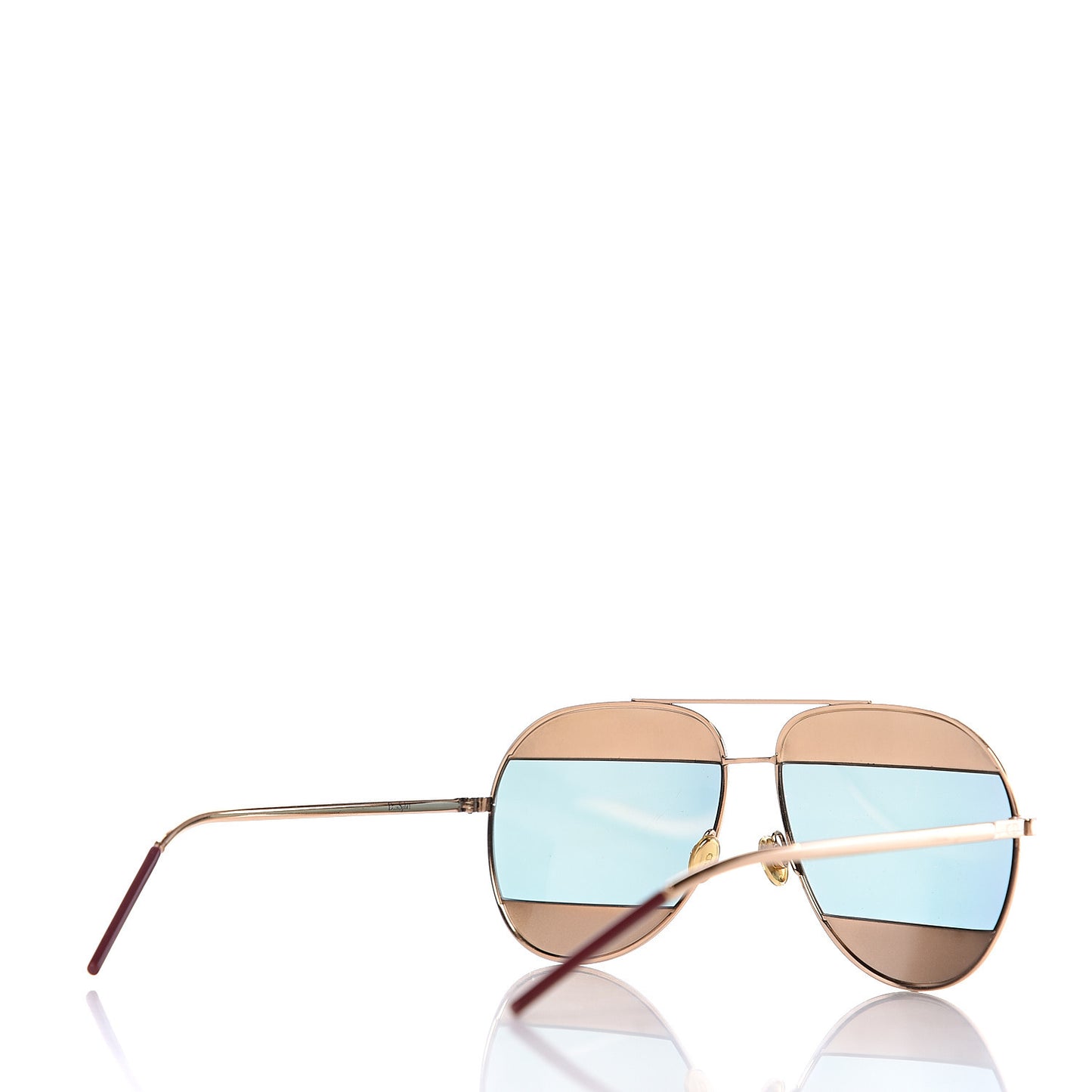 Split 1 Aviator Sunglasses Gold