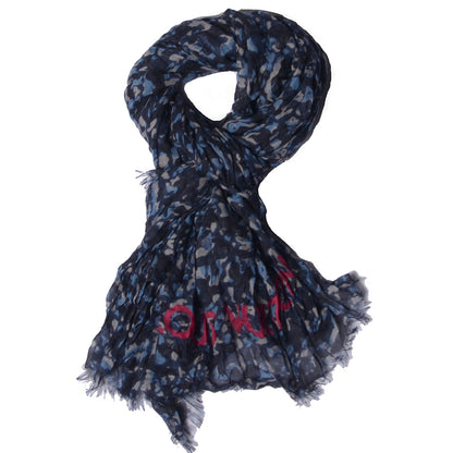 Louis Vuitton Cashmere Silk Lezard Etole Stole Blue 1 of 7