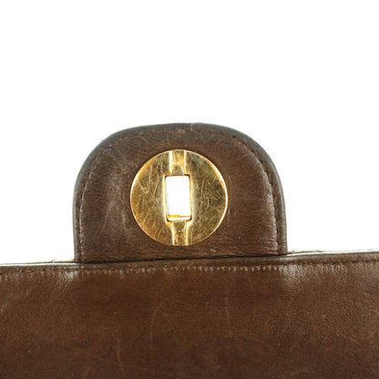 Chanel Lambskin Quilted Bijoux Chain Medium Double Flap Brown 7 of 7