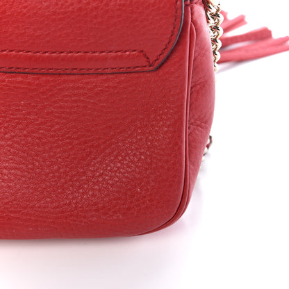Gucci Pebbled Calfskin Small Soho Flap Crossbody Red 10 of 11