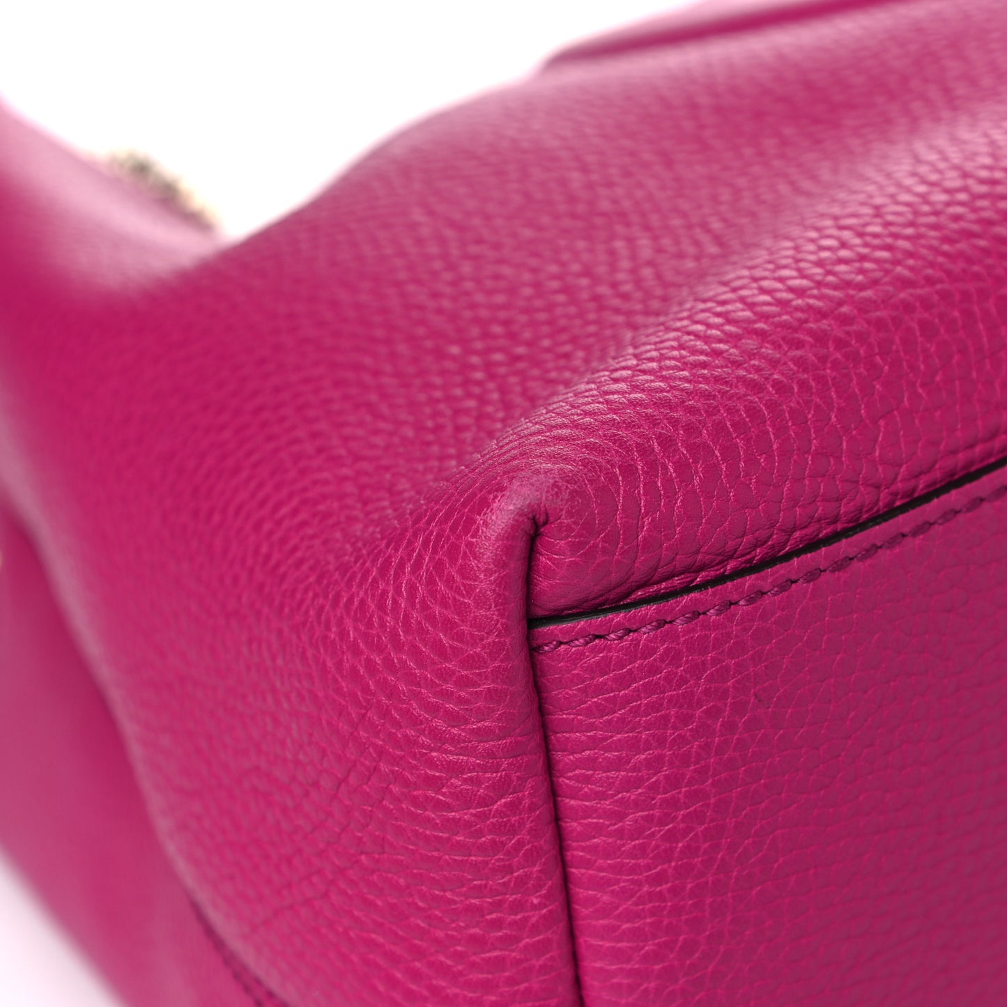 Cellarius Calfskin Medium Soho Chain Shoulder Bag Bright Bouganville