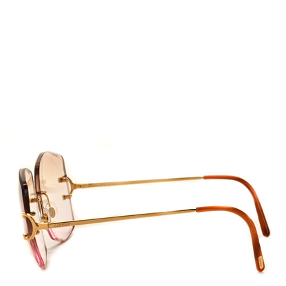 Cartier Bougie Faceted Sunglasses Orange Gold 3 of 6