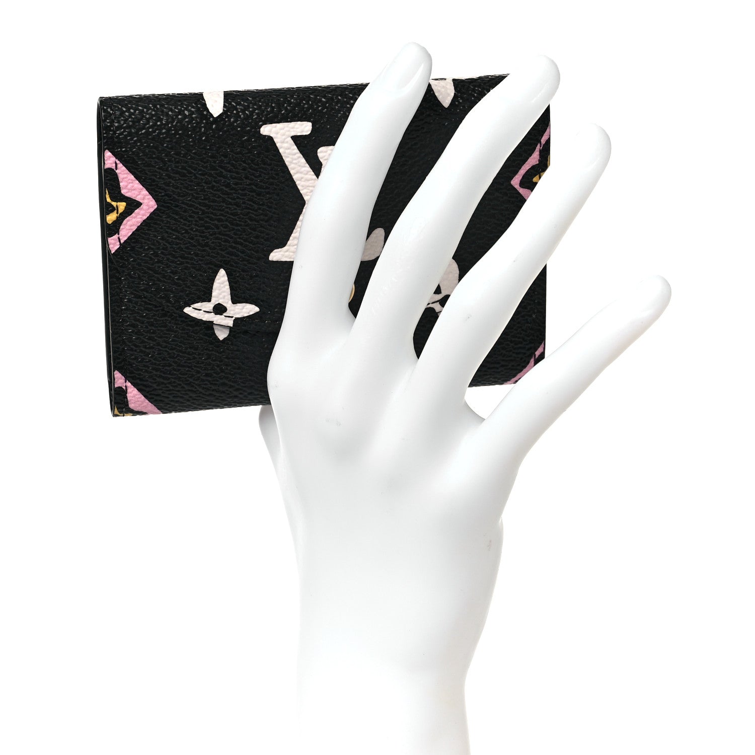 Louis Vuitton Monogram Giant Wild At Heart Rosalie Coin Purse Black 2 of 8