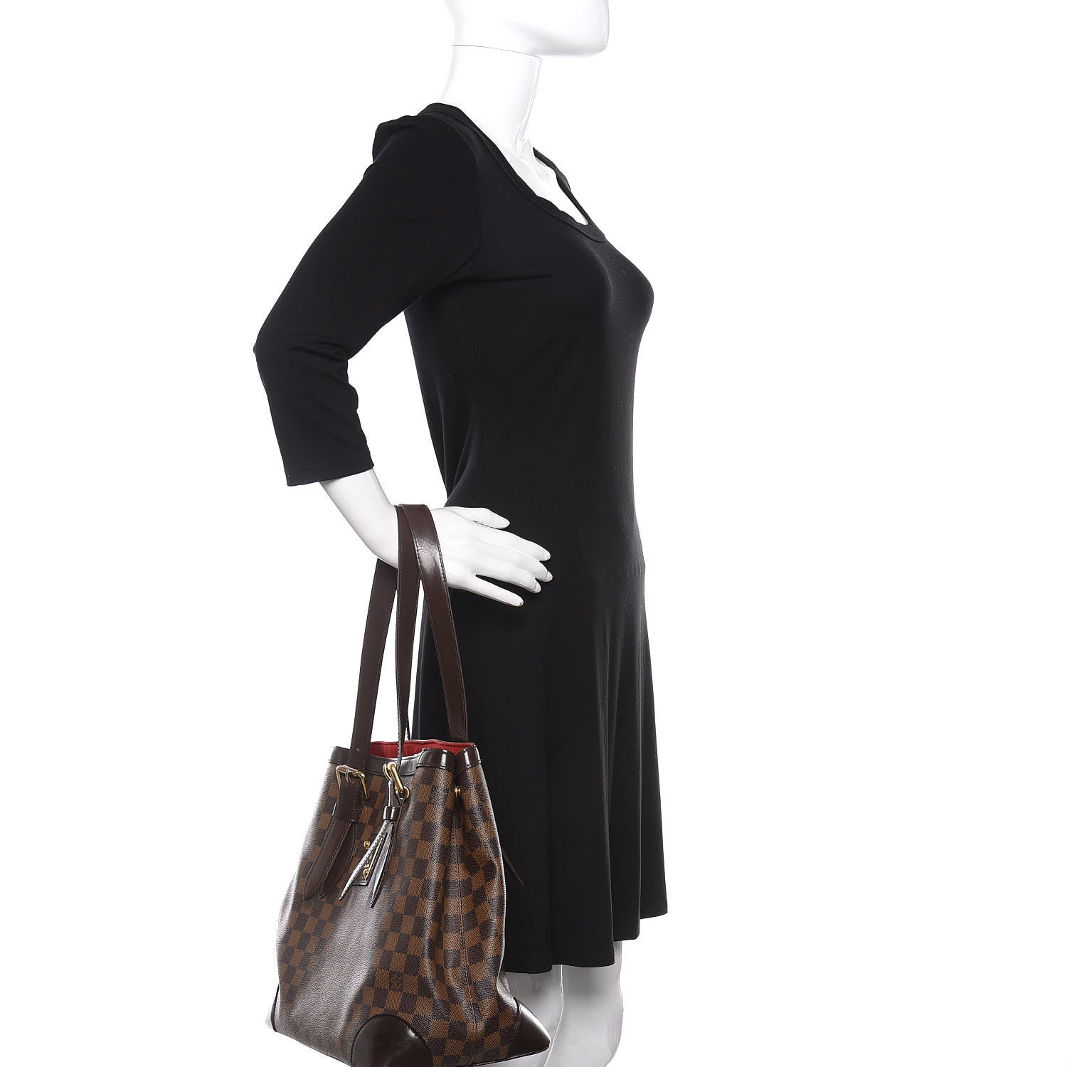 Louis Vuitton Damier Ebene Hampstead MM 2 of 13