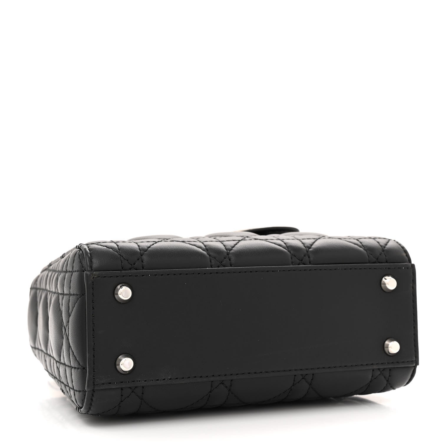 Christian Dior Lambskin Cannage Mini Lady Dior Black 4 of 12