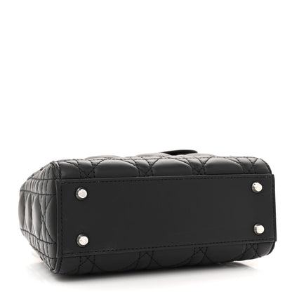 Christian Dior Lambskin Cannage Mini Lady Dior Black 4 of 12