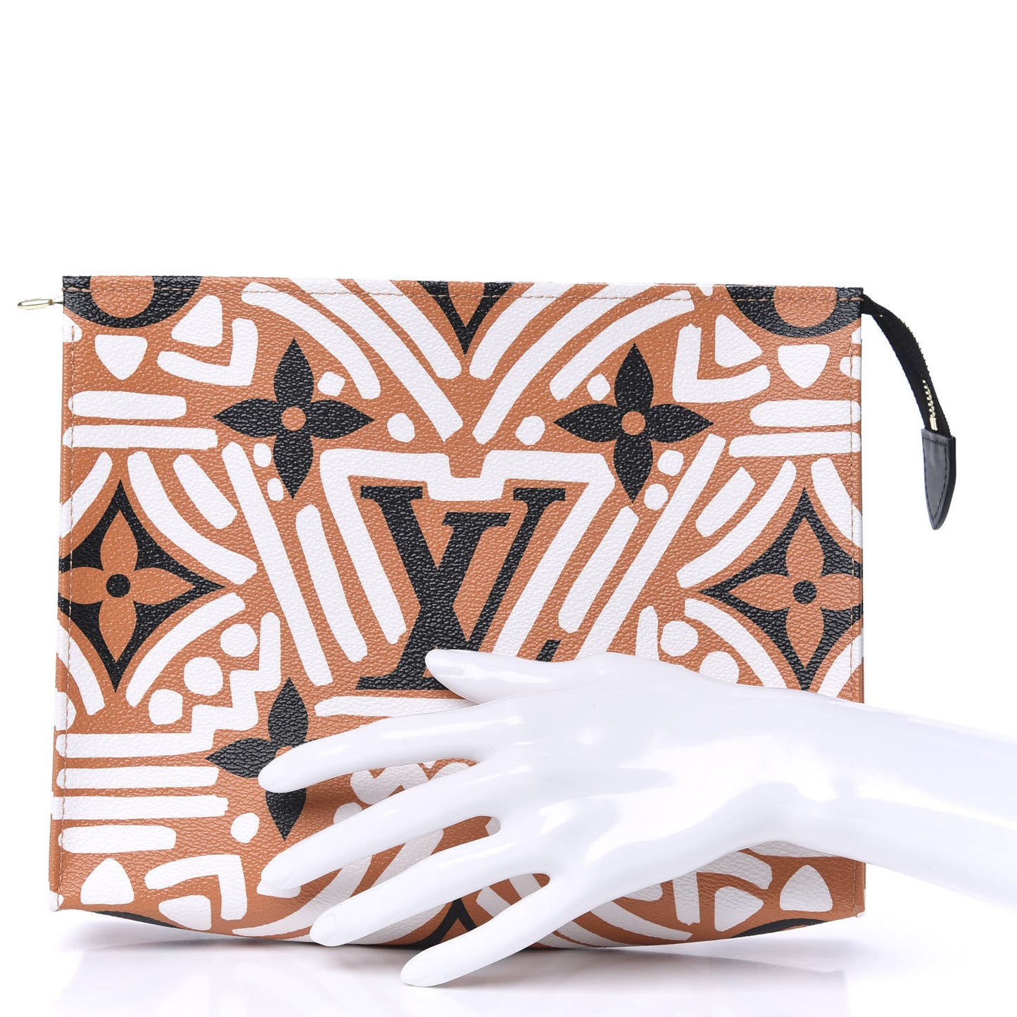 Monogram Giant Crafty Pochette Toiletry 26 Creme Caramel