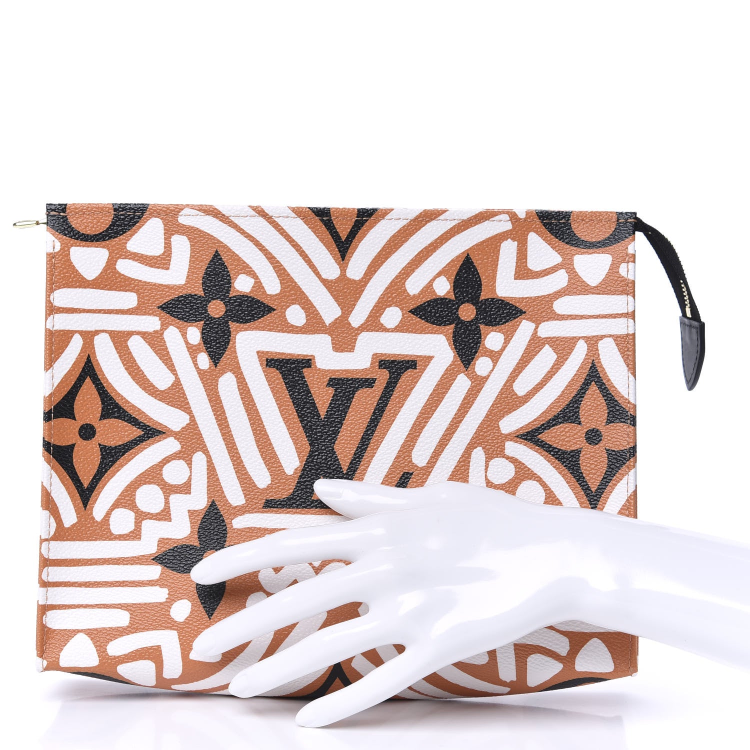 Louis Vuitton Monogram Giant Crafty Pochette Toiletry 26 Creme Caramel 2 of 9