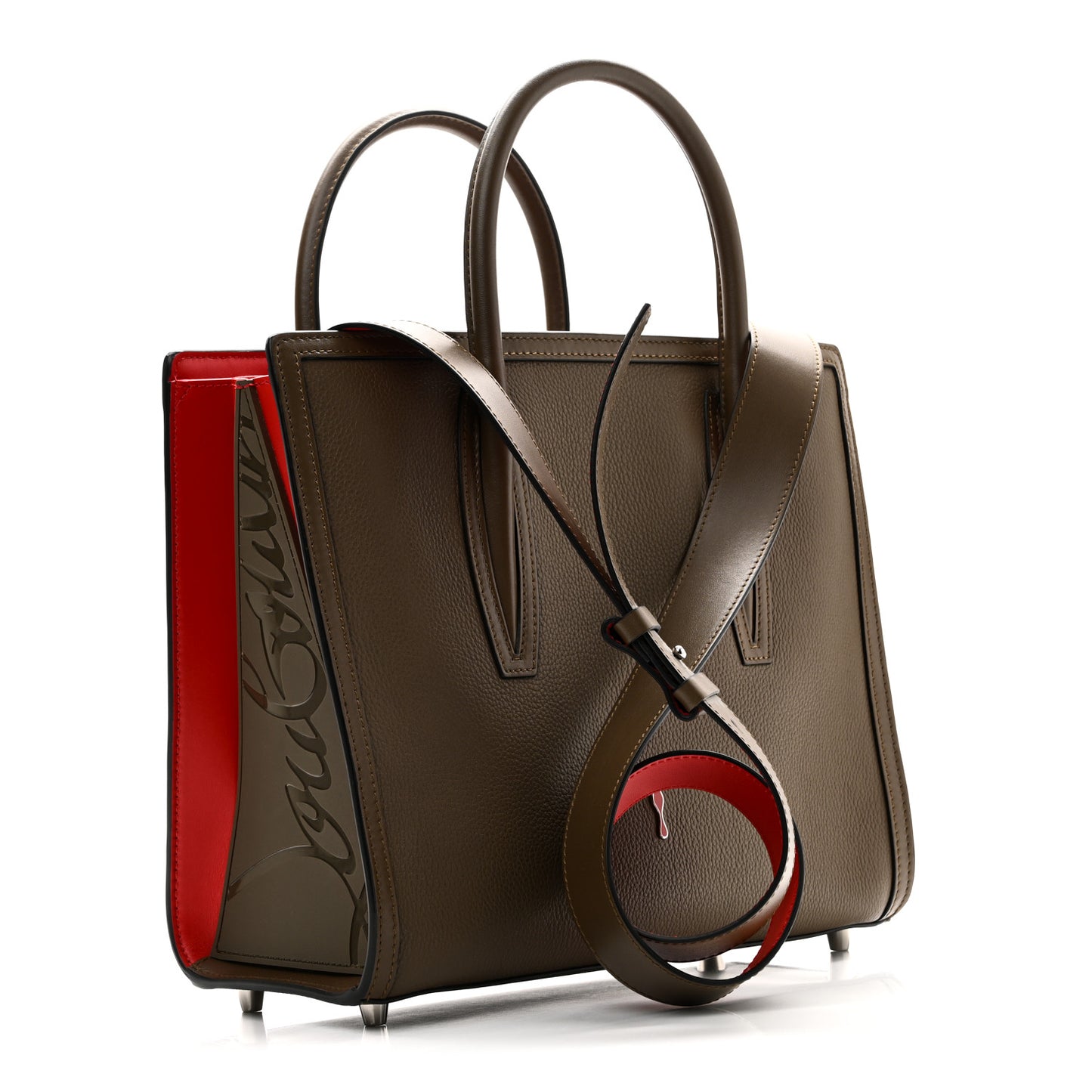 Calfskin Spikes Loubinthesky Medium Paloma Silex