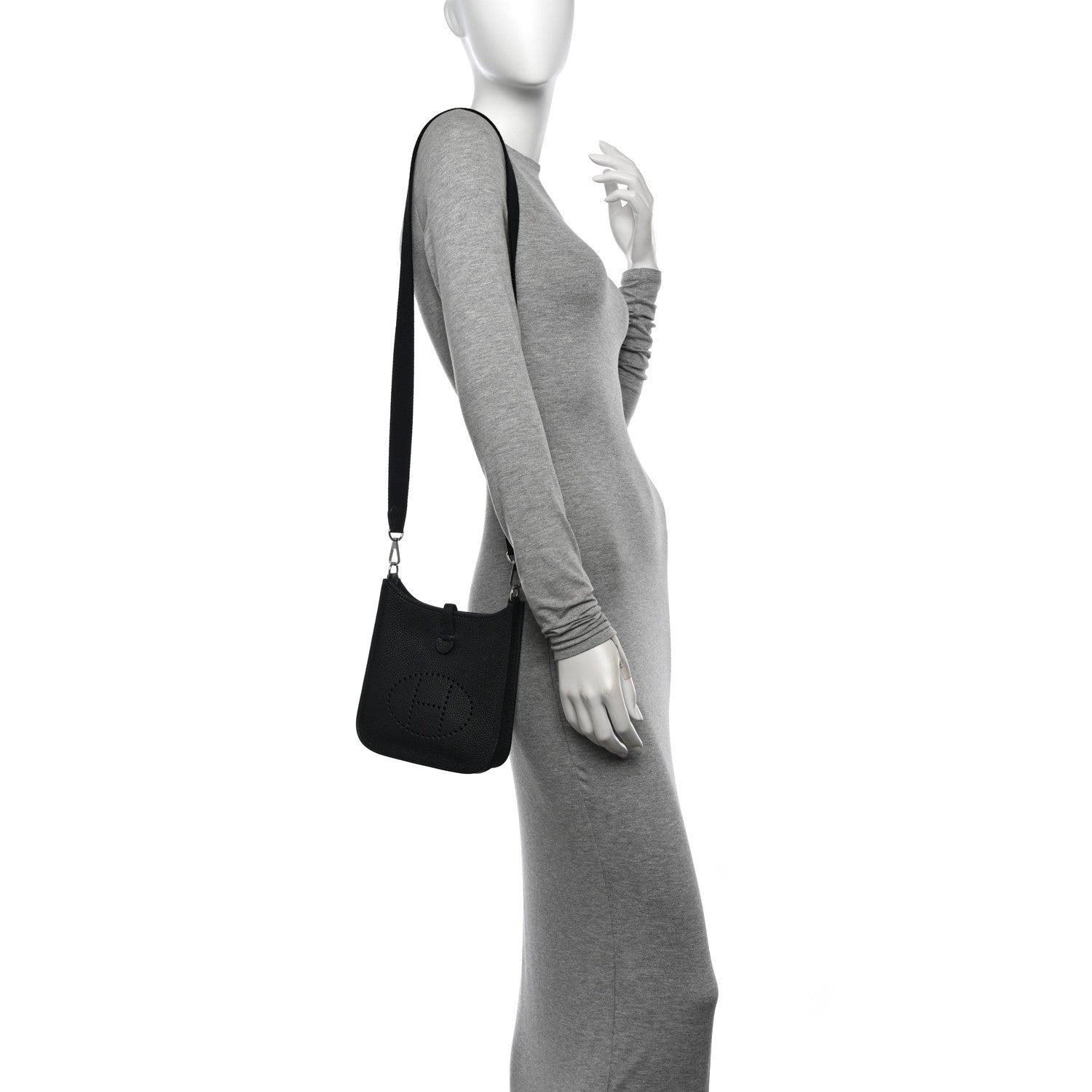 Hermes Taurillon Clemence Evelyne TPM Black 2 of 10