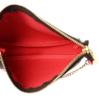 Louis Vuitton Monogram 2021 Christmas Animation London Mini Pochette Accessories Red 4 of 8