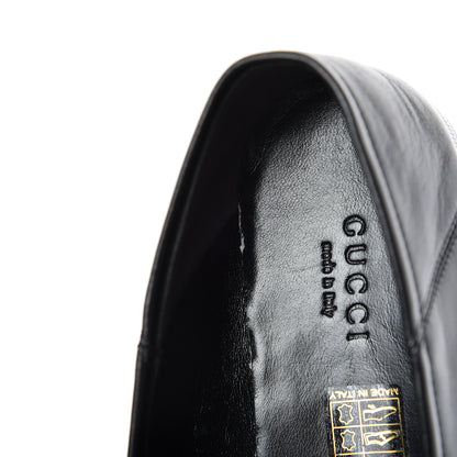 Gucci Lambskin Womens Brixton Horsebit Loafers 37.5 Black 8 of 12