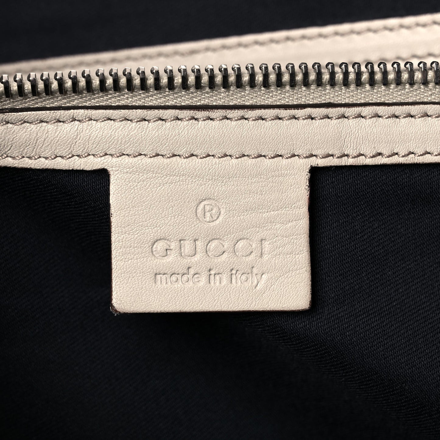 Guccissima Flap Messenger Bag Ivory