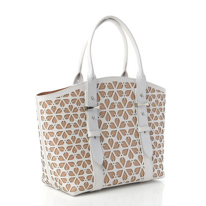 Alexander McQueen Laser Cut Calfskin Medium Legend Tote Nude 3 of 11