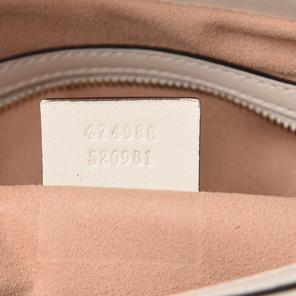 Gucci Apollo Calfskin GG Dadini Embroidered Large Hobo Mystic White 7 of 12