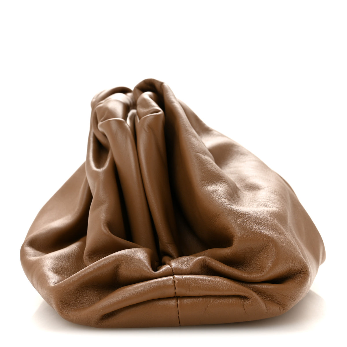 Smooth Butter Calf The Pouch Oversized Clutch Teak