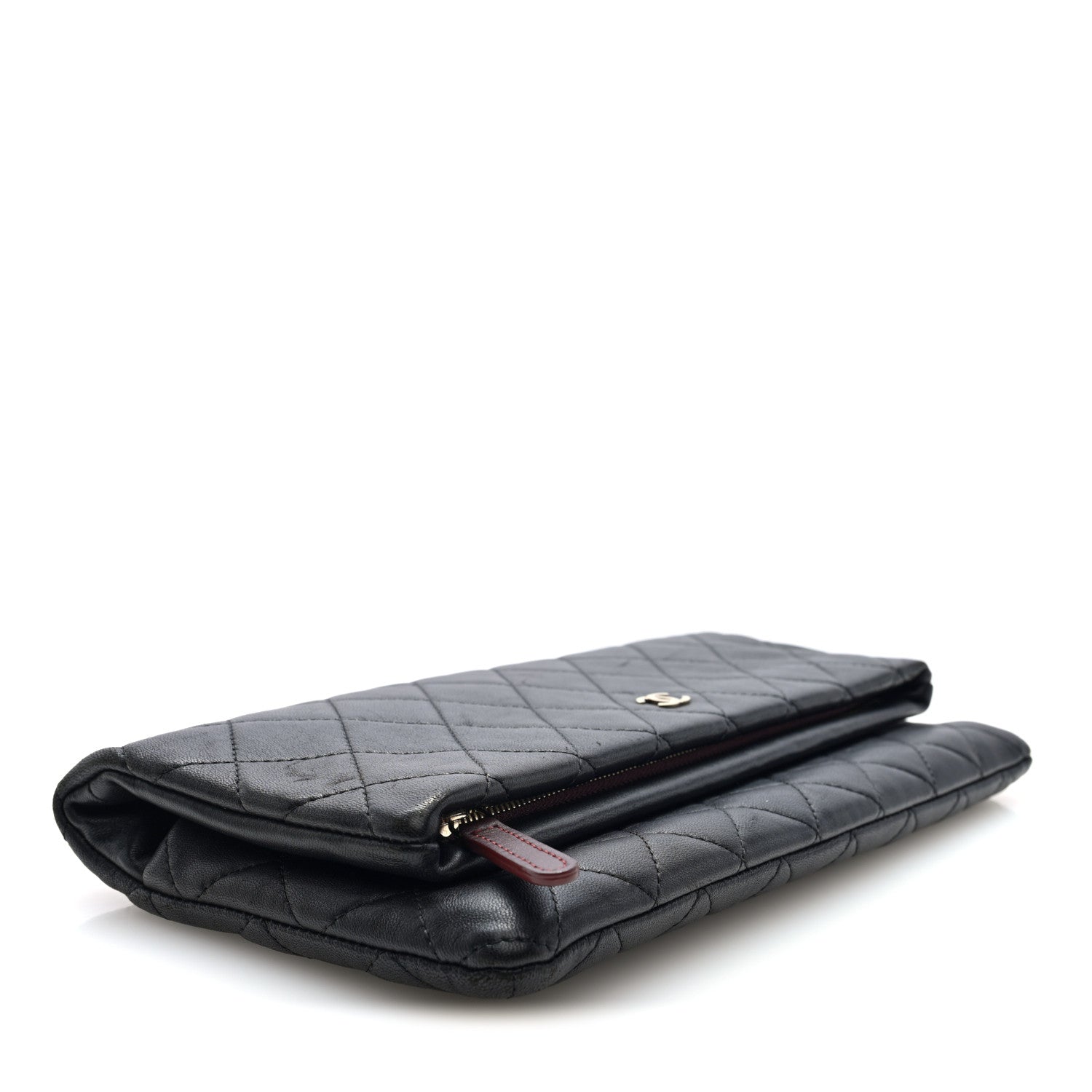 Chanel Lambskin Quilted CC Beauty Clutch Black 4 of 7