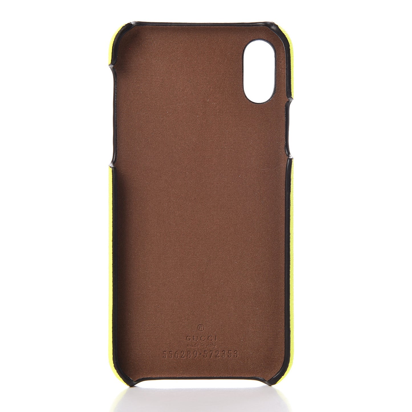 Rubber Print iPhone Xs Case Yellow Fluo Green