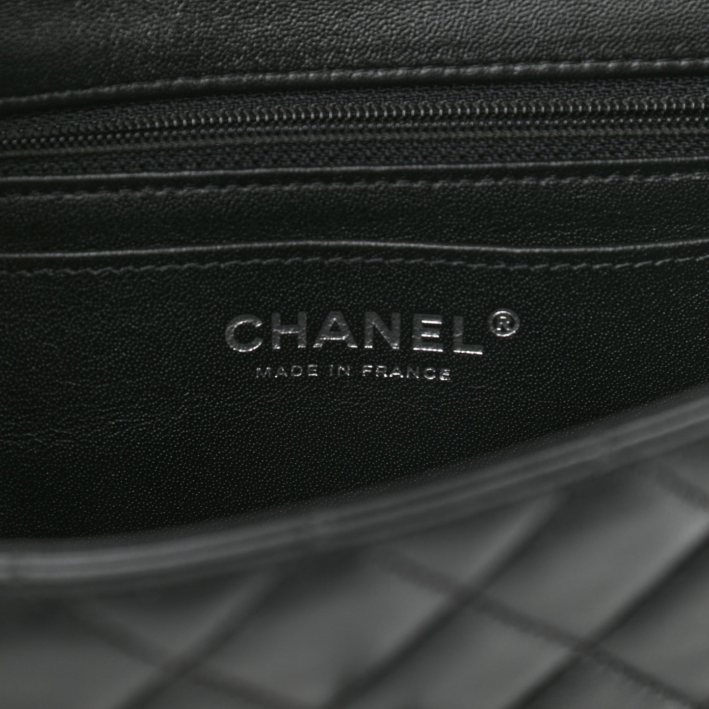 Lambskin Quilted Mini Rectangular Flap So Black