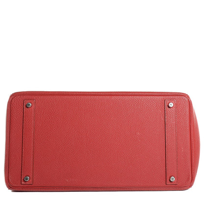 Hermes Togo Birkin 40 Rouge Garance 7 of 27