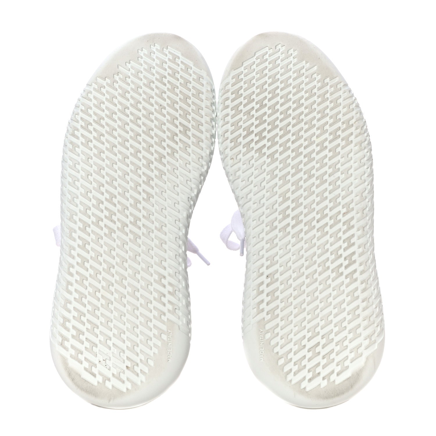 Hermes Knit Suede Goatskin Womens Crew Sneakers 36 White Gris 7 of 18