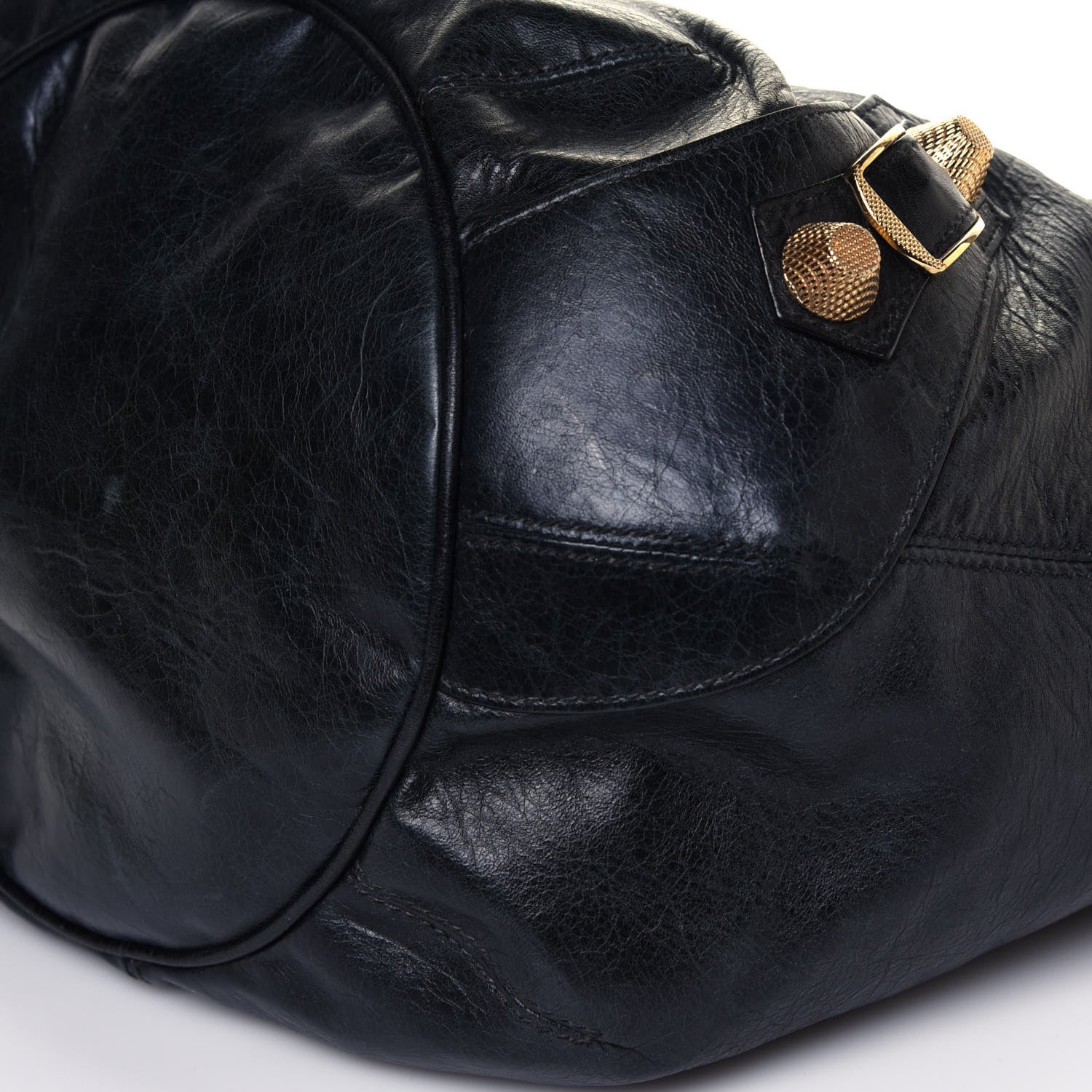 Balenciaga Agneau Giant 21 Gold Hardware Pompon Black 13 of 13