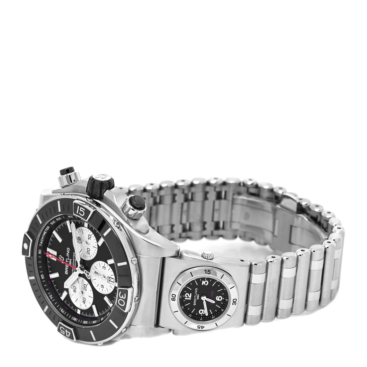 Breitling Stainless Steel 44mm Super Chronomat Automatic Watch Black AB0136251B1A2 5 of 6
