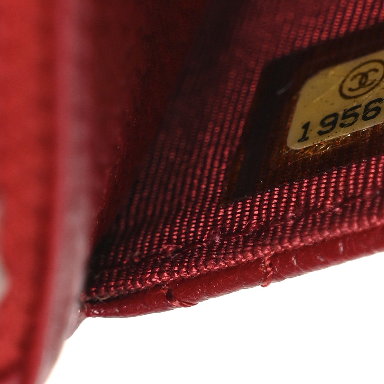 Chanel Caviar Quilted Wallet On Chain WOC Red 8 of 12