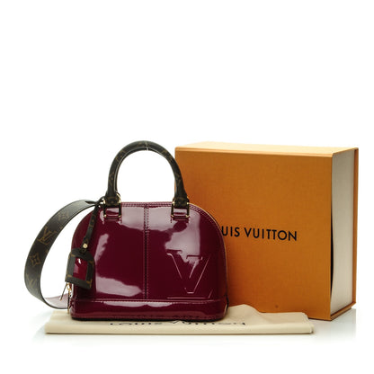Louis Vuitton Patent Monogram Alma BB Magenta 7 of 7