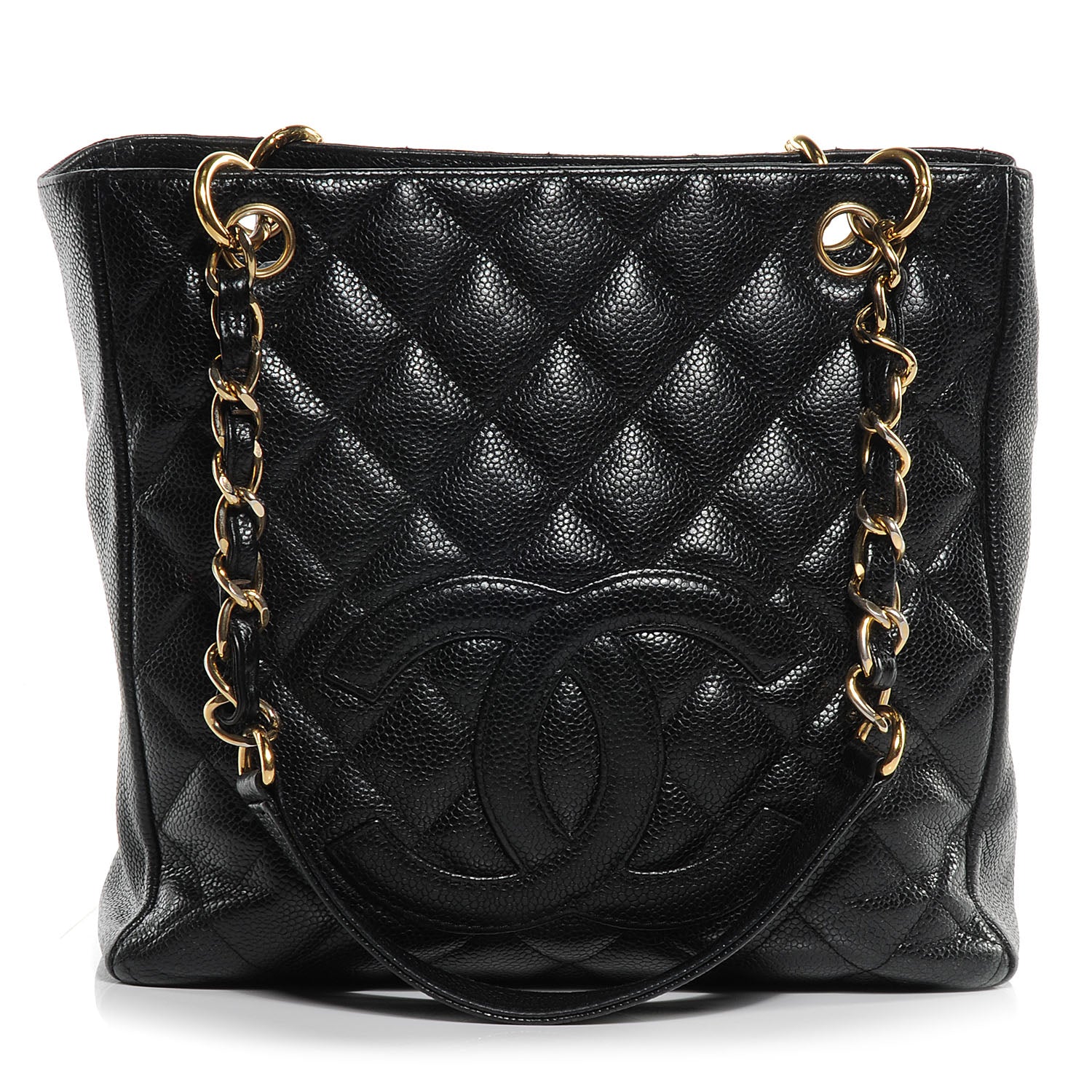 Chanel Caviar Petit Shopping Tote PST Black 1 of 9