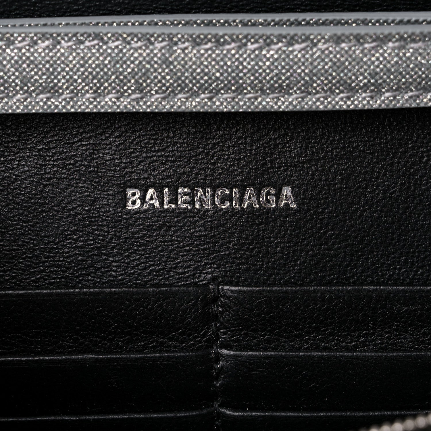 Balenciaga Glitter Fabric Hourglass Chain Bag Grey 6 of 12