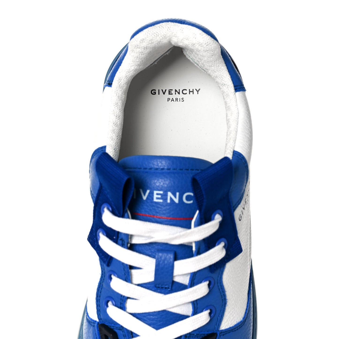 Calfskin Wing Low Top Sneakers 41.5 Blue