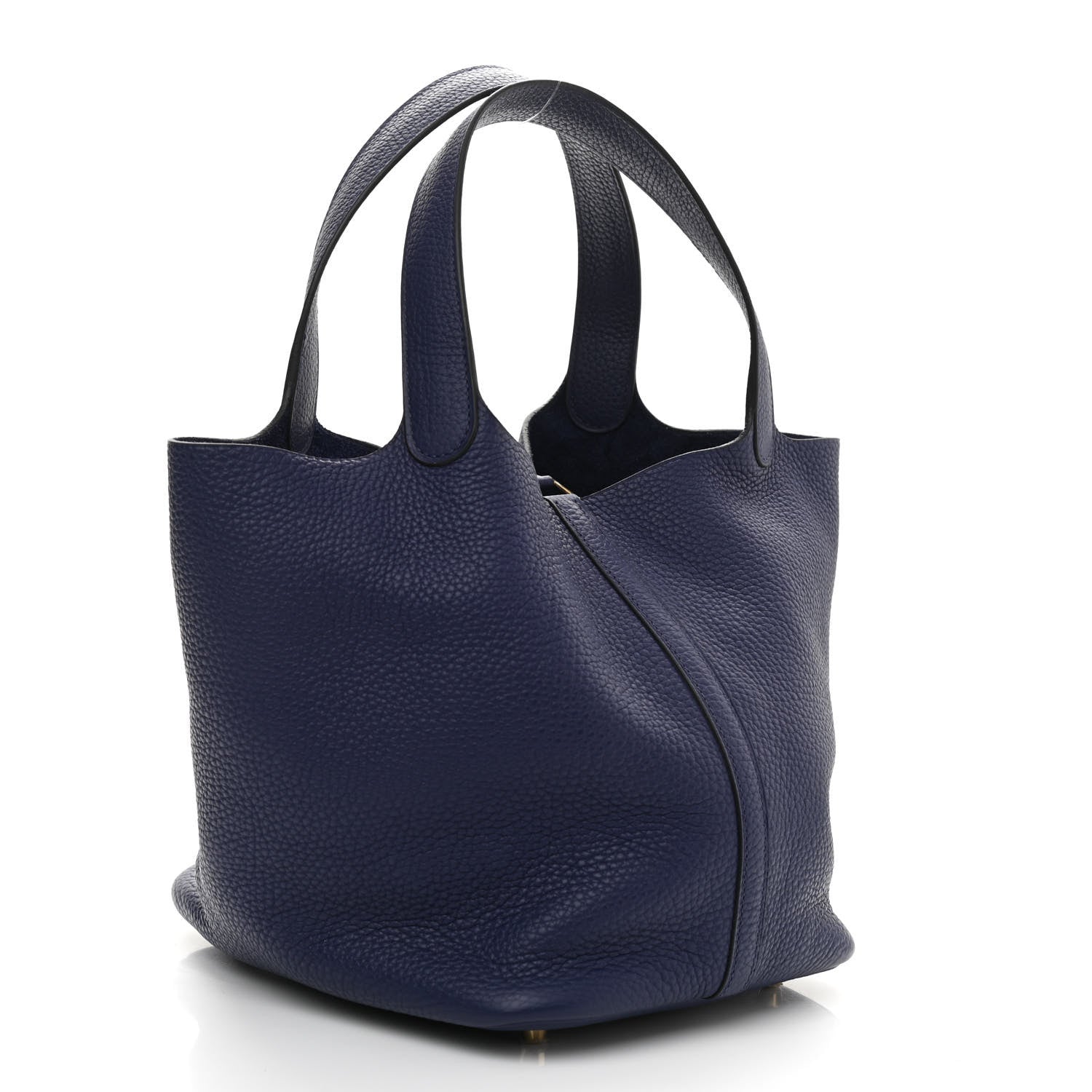 Hermes Taurillon Clemence Picotin Lock 22 MM Bleu Encre 3 of 9