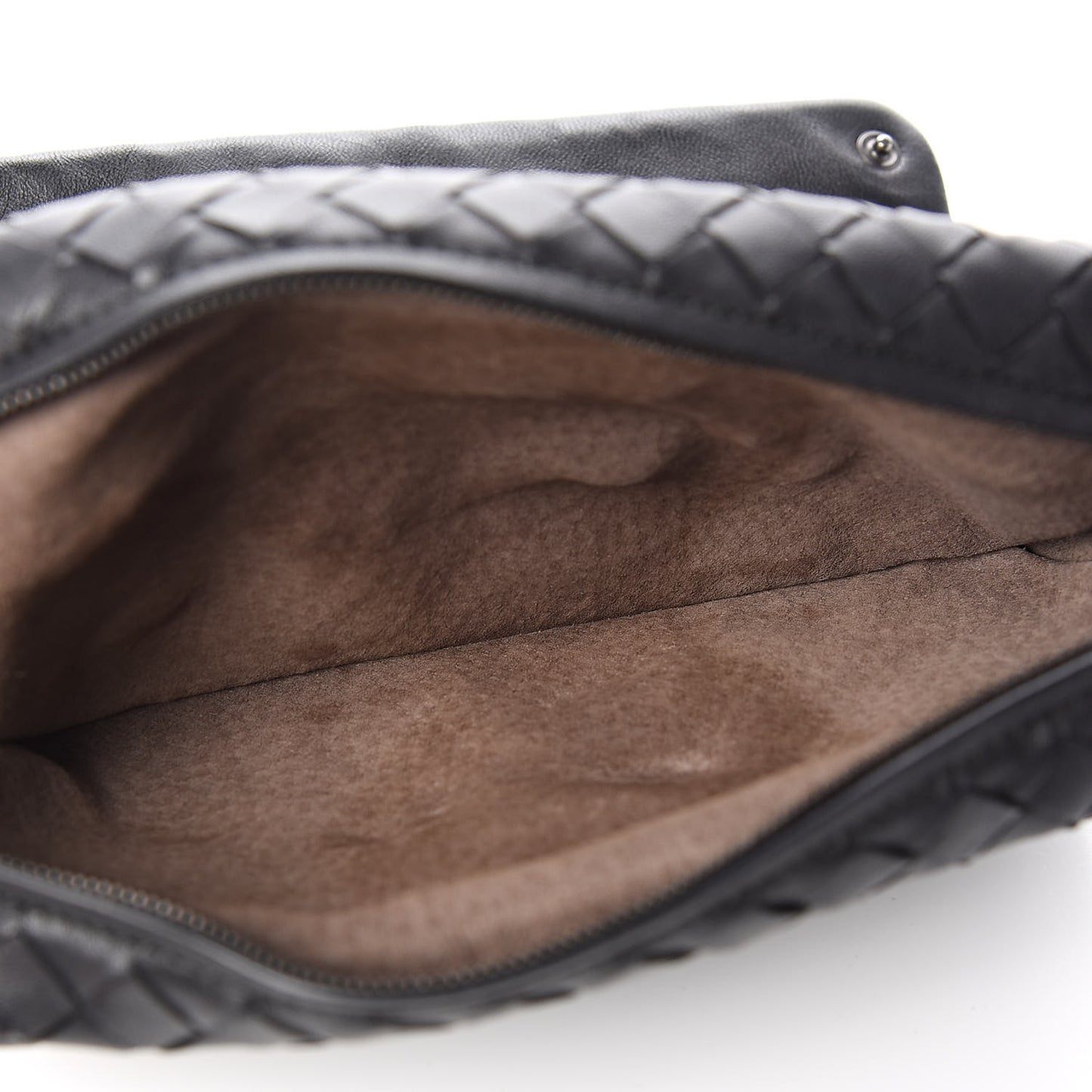 Nappa Intrecciato Mini Messenger Bag Black