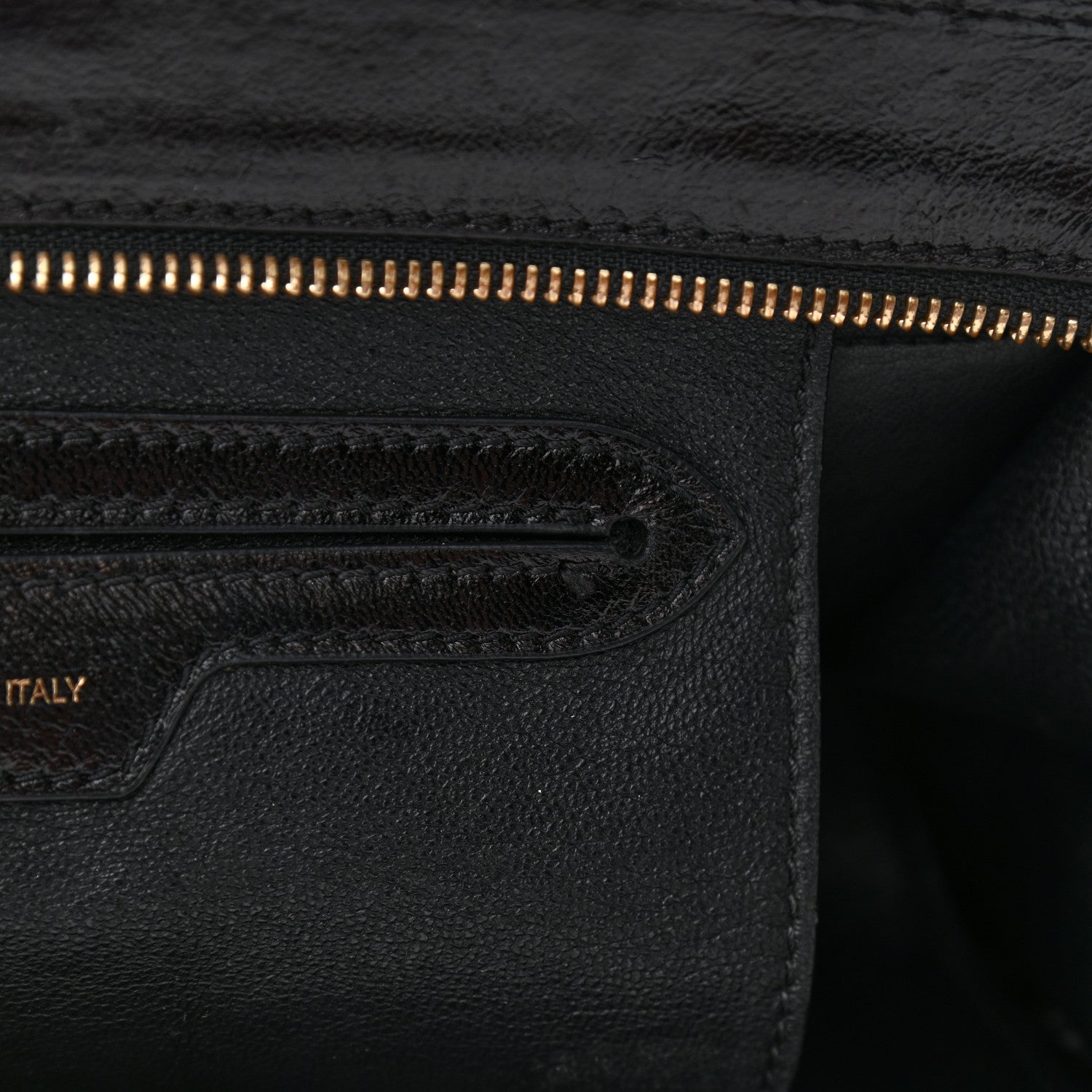 Celine Vernice Suede Medium Trapeze Black 10 of 15