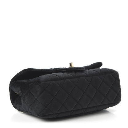 Chanel Velvet Quilted Mini Rectangular Pearl Crush Flap Black 4 of 10
