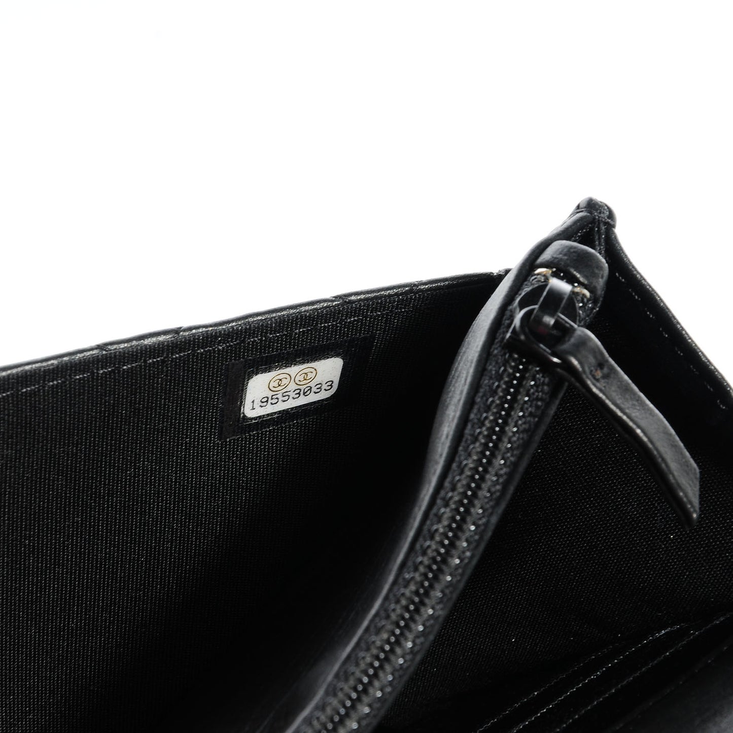 Lambskin Quilted Boy Wallet On Chain WOC So Black