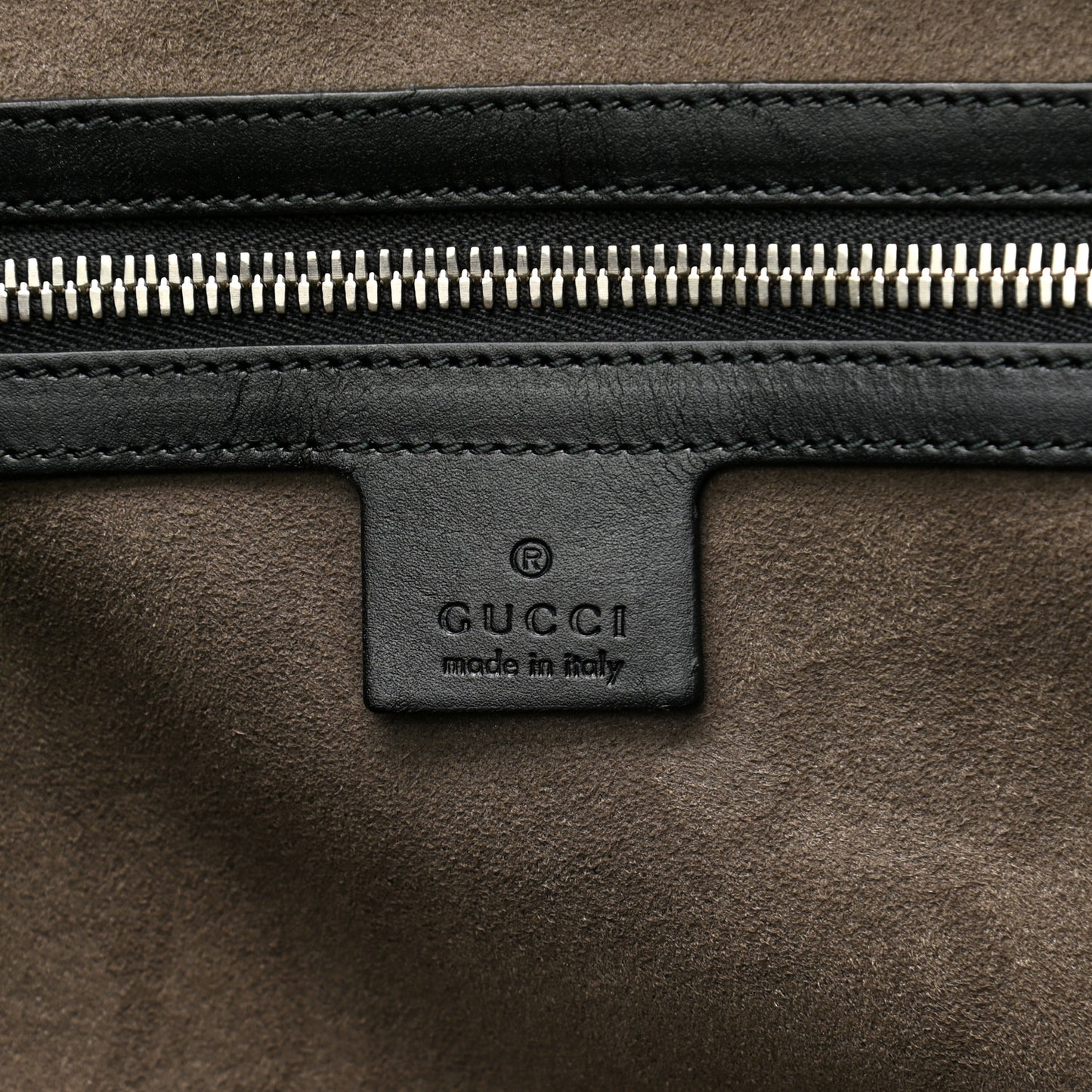 GG Supreme Monogram Selleria Calfskin Large Duffle Beige Ebony Black