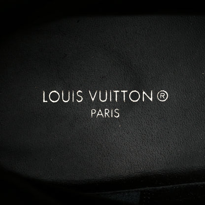 Louis Vuitton Calfskin Monogram Wonderland Flat Ranger Boots 39 Black 8 of 8