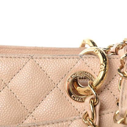 Chanel Caviar Quilted Grand Shopping Tote GST Beige Clair 15 of 15
