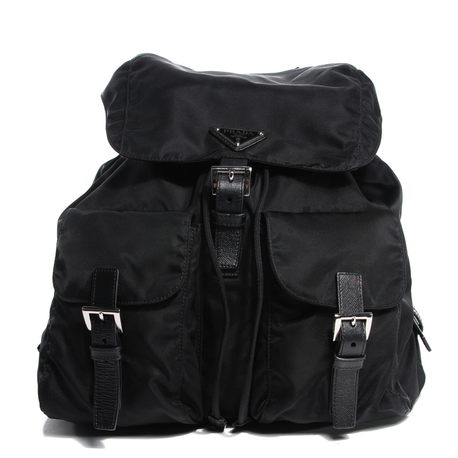 Prada Nylon Vela Medium Backpack Black 1 of 10