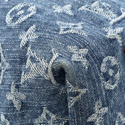 Louis Vuitton Monogram Denim CarryAll MM Blue 11 of 12
