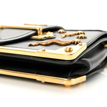 Prada City Calf Saffiano Cahier Astrology Bag Black 9 of 11