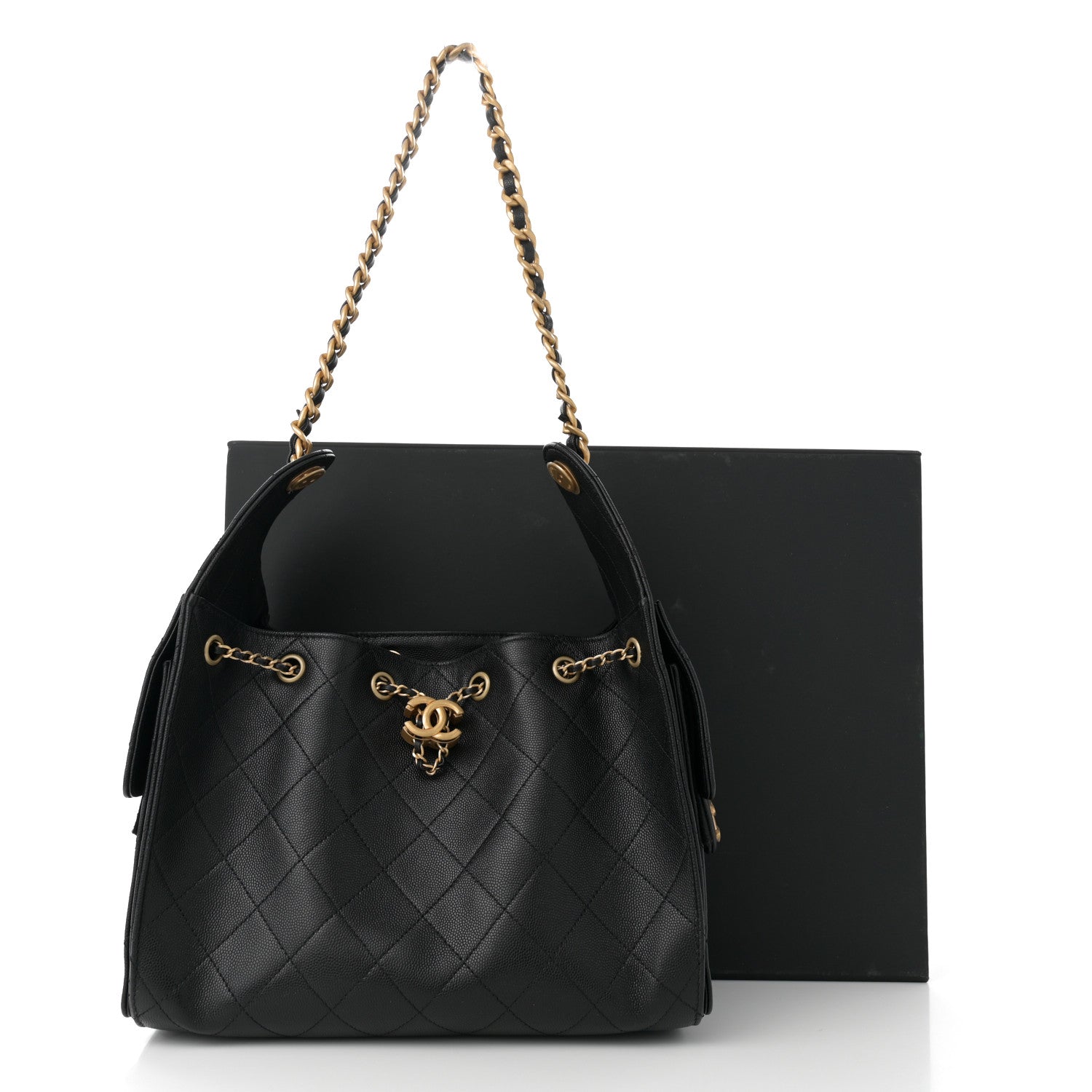 Chanel Caviar Quilted Small Chanel 25 Handbag Black 11 of 11
