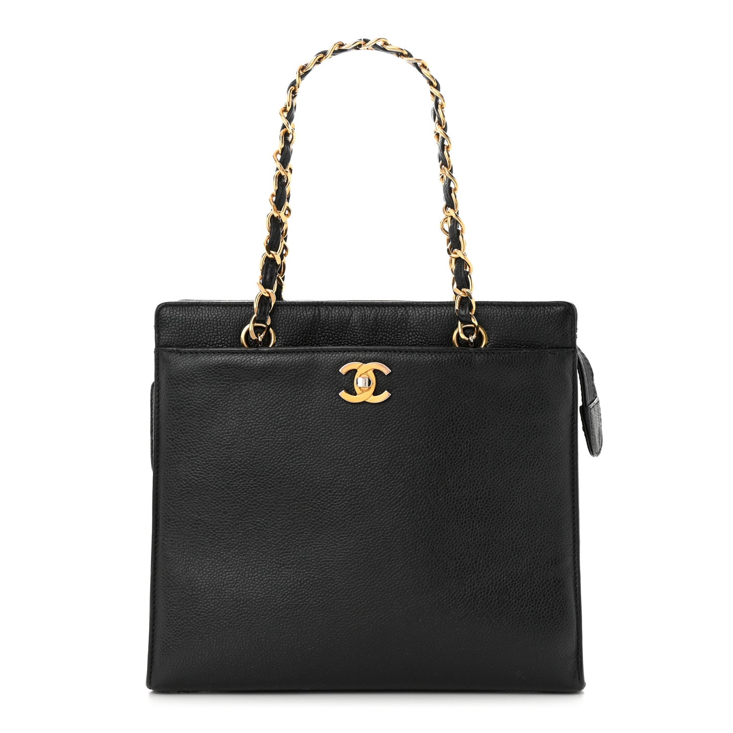 Caviar CC Shoulder Bag Black