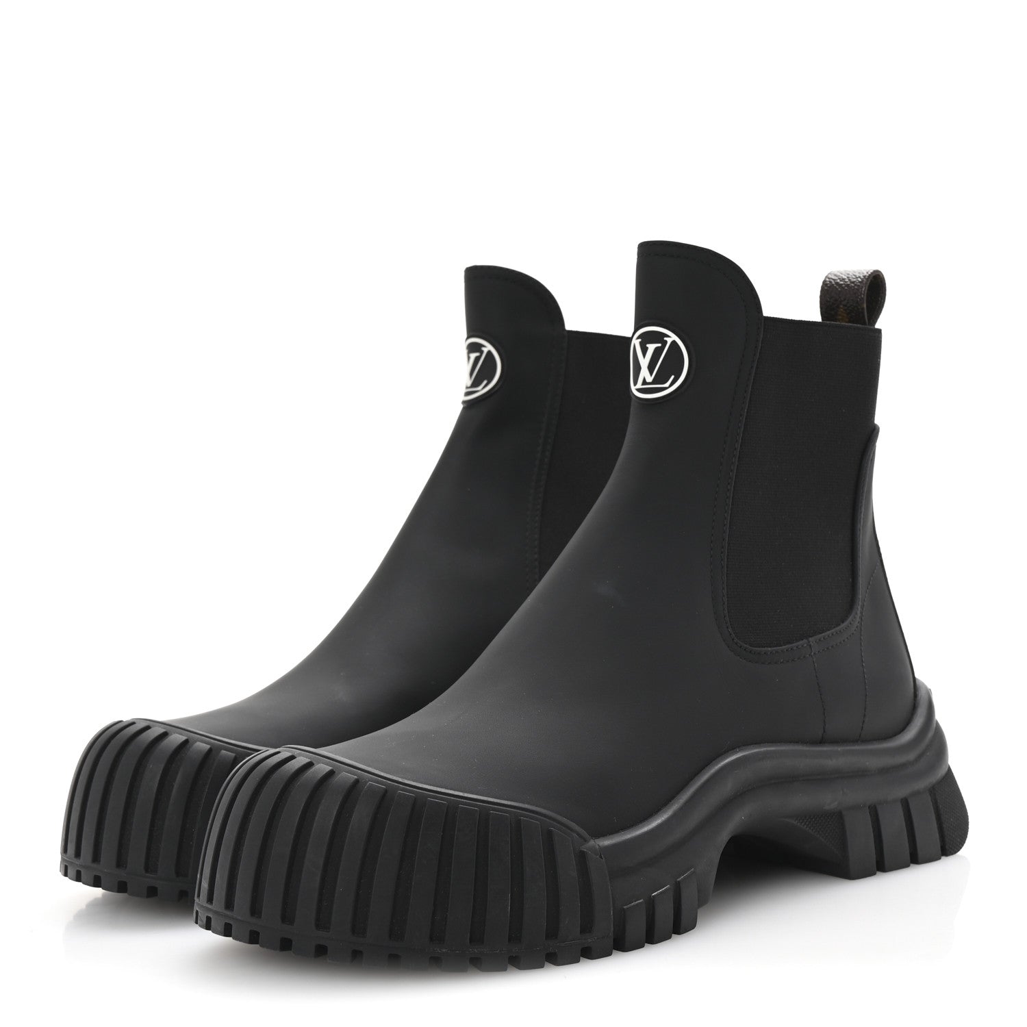 Louis Vuitton Calfskin Ruby Flat Ankle Boots 39 Black 4 of 9