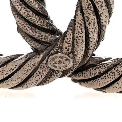 Chanel Ruthenium Twisted CC Brooch 3 of 4