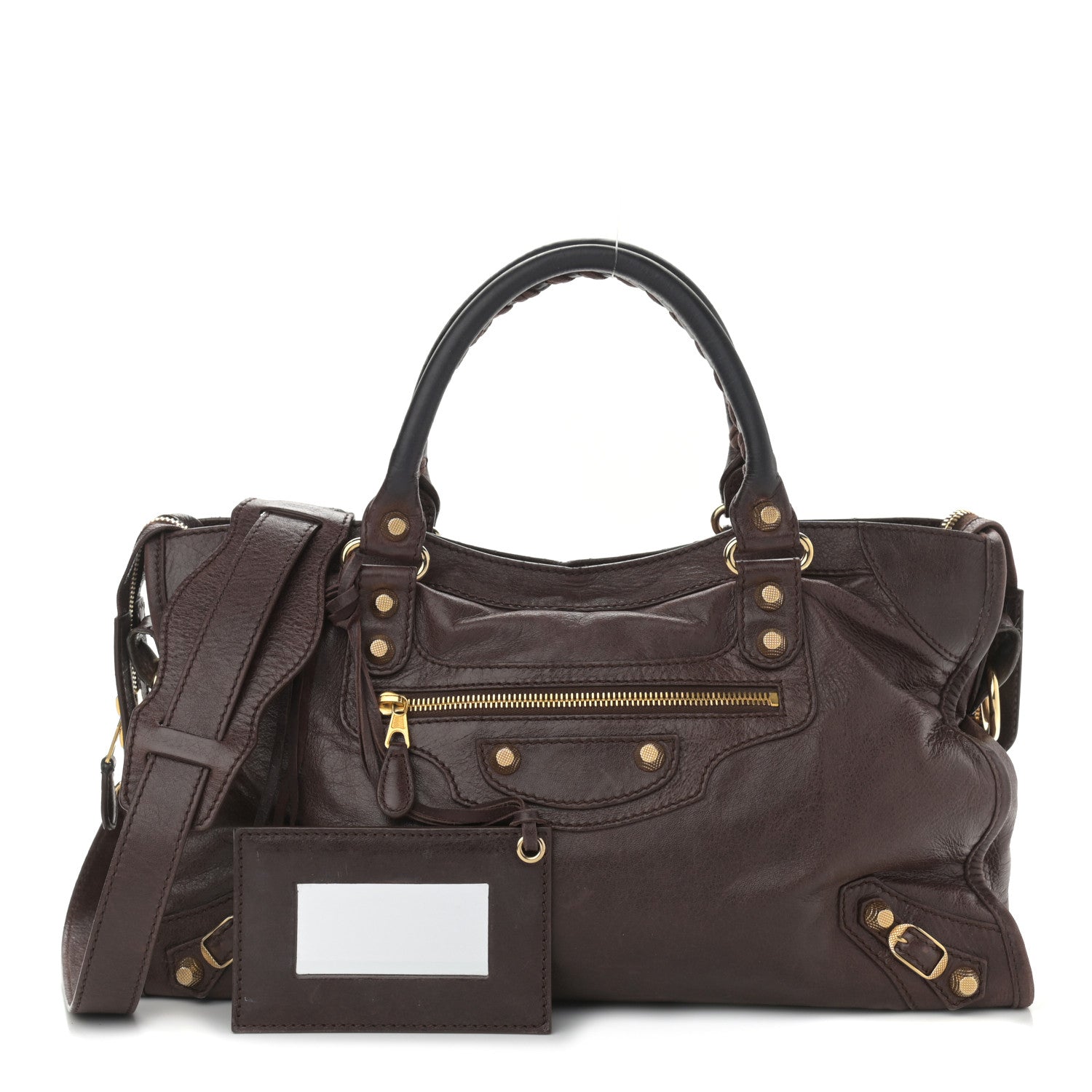 Balenciaga Agneau Giant 12 Gold Hardware City Cigare Fonce 1 of 22