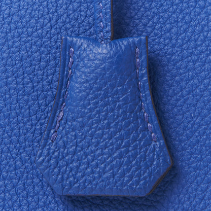Hermes Togo Birkin 25 Bleu Electrique 27 of 29