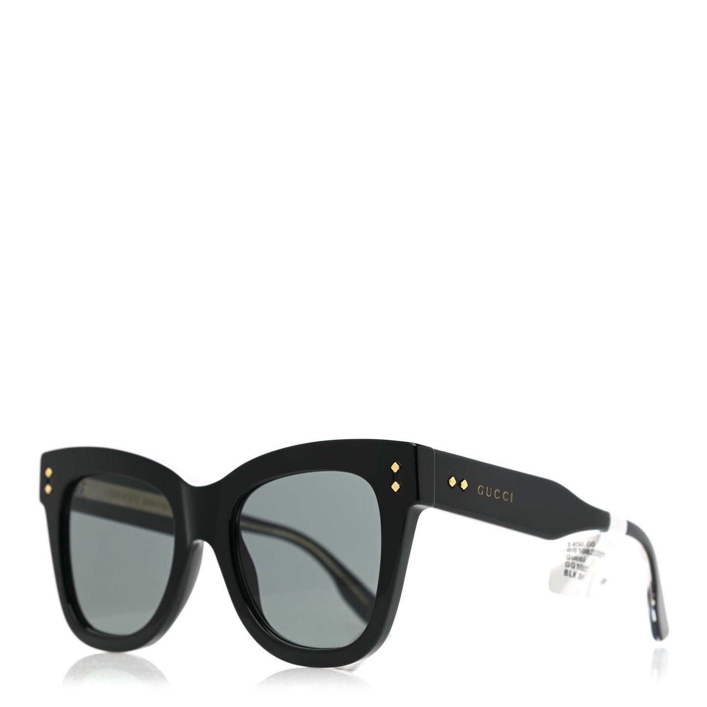 Acetate Square Frame Sunglasses GG1082S Black